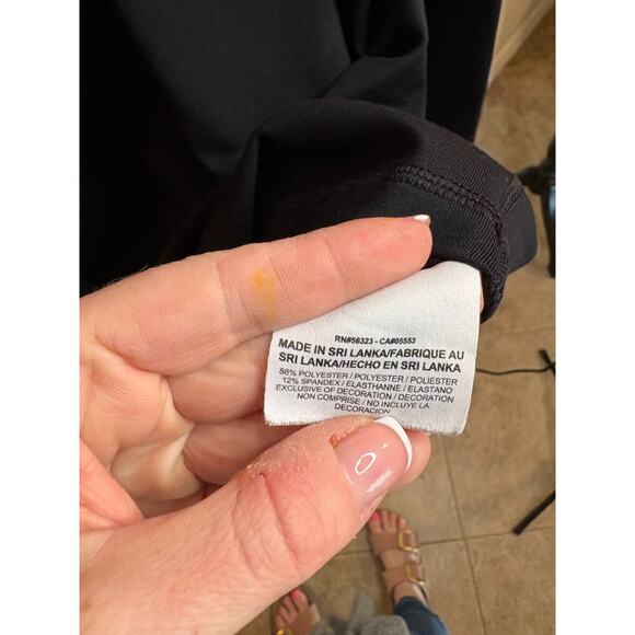 Nike Pro Women s 1/2 Zip Black Long Sleeve Pullover Jacket Sz Lg 6-10 - Picture 5 of 5